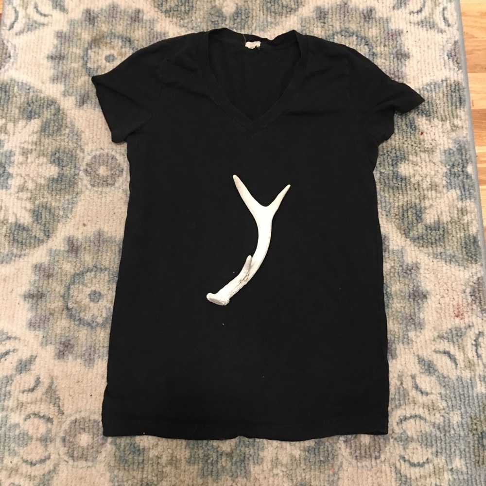 Sale☘️JCREW Basic black V Neck - Picture 3 of 6